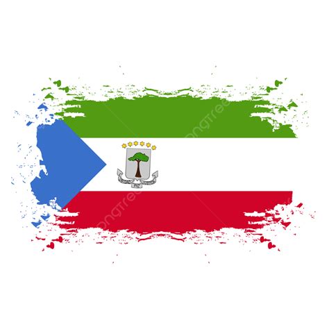 Equatorial Guinea Vector Art Png Equatorial Guinea Flag In Brush