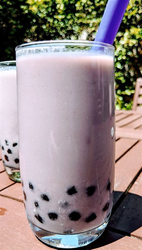 Homemade Vegan Taro Bubble Tea Recipe Taro Bubble Tea Bubble Tea