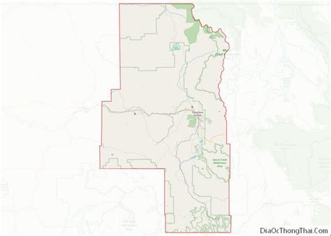 Map of Routt County, Colorado - Thong Thai Real