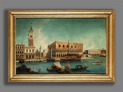 Venetian School 18th Century Venedig Die Piazza San Marco Mit Dem