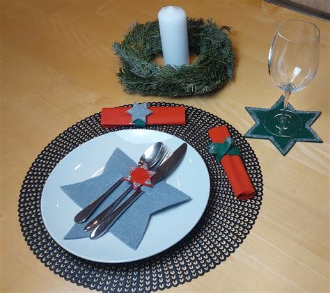 Last Minute Diy Idee Weihnachtliche Stern Tischdeko Aus Filz Der