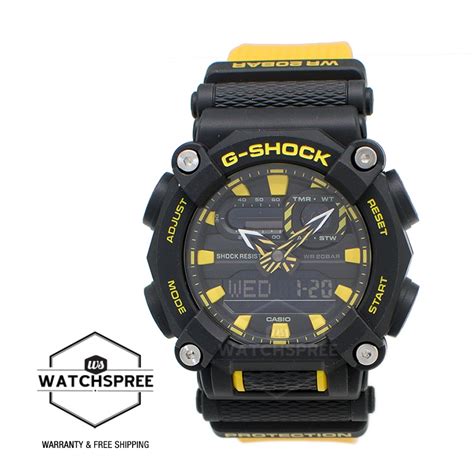 Casio G Shock Ga Lineup Yellow Resin Band Watch Ga A A Ga A