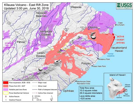 Hawaii Kilauea Volcano Update: USGS Map, Summit Collapses Continue ...