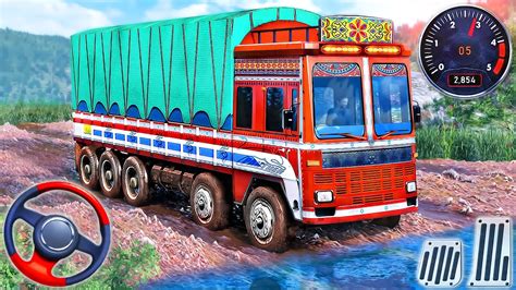 Indian Truck Offroad Cargo Driver Simulator Mountain Heavy Truck