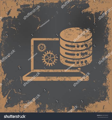 Database Design On Old Paper Background Stock Vector (Royalty Free ...