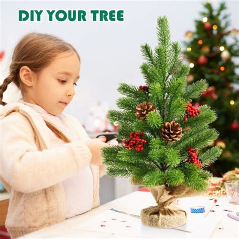 Gymax 20 Artificial Tabletop Christmas Tree Mini Xmas Tree Holiday Decoration 1 Unit Fred Meyer