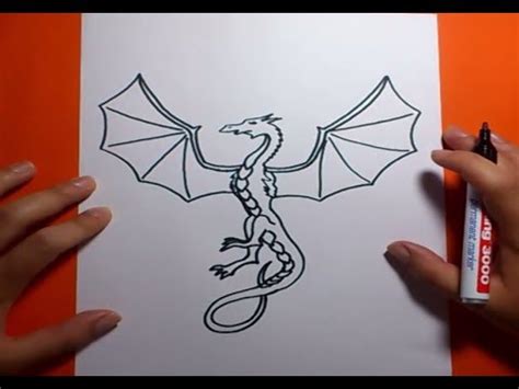 Como Dibujar Un Dragon Paso A Paso How To Draw One Dragon Youtube