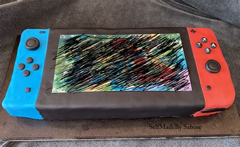 Selfmadeby Sabine Nintendo Switch Torte