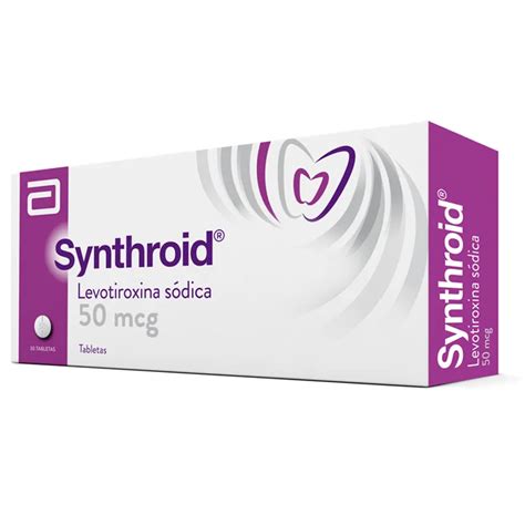 Synthroid Levotiroxina Sodica 50 Mcg Caja De 30 Tabletas Punto Farma