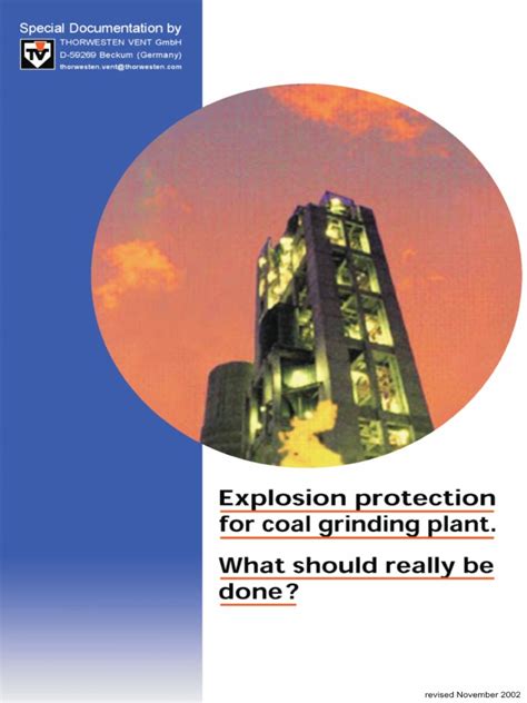 Explosion Protection For Coal Grinding Plant | PDF | Explosion | Mill (Grinding)