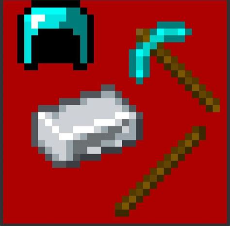 Minecraft Pickaxe Pixel Art