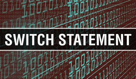 Switch Statement With Binary Code Digital Technology Background