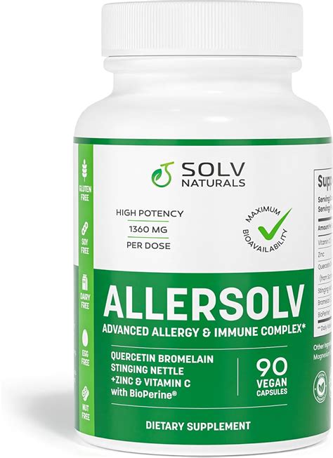 Allersolv Quercetina Con Bromelina Avanzada Para Alergias E