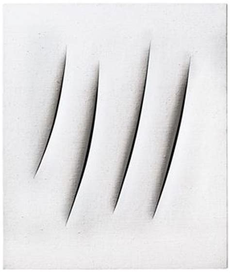 Lucio Fontana 1899 1968 Concetto Spaziale Attese 1960 Eloge De