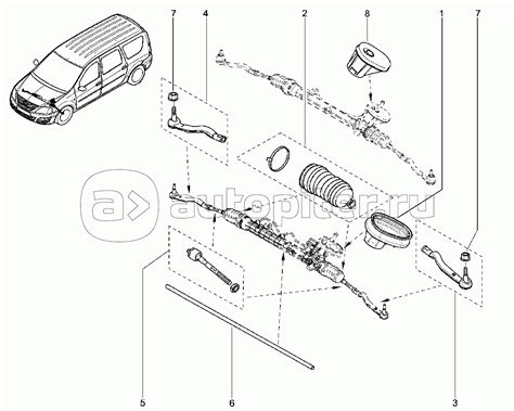 Элементы рулевого управления LADA Largus — купить, цены в интернет ...