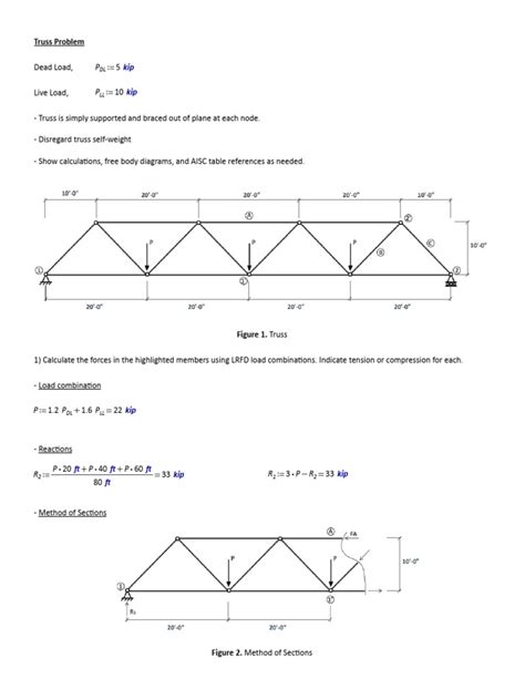truss problemsolution  truss solid mechanics
