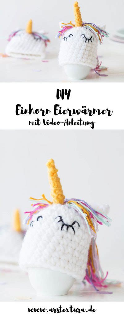 Anleitung Einhorn Eierwärmer häkeln ars textura DIY Blog