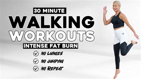 30 Min Walking Cardio Workout For Weight Loss Intense Full Body Fat