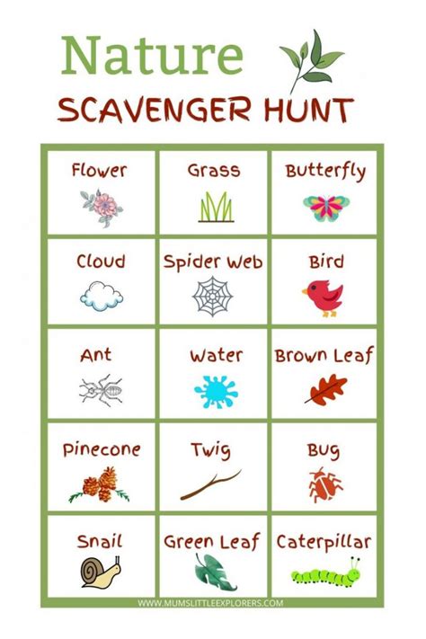 Photo Scavenger Hunt List Ideas