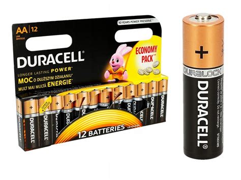 ORYGINALNE BATERIE ALKALICZNE DURACELL R6 AA X12 ERLI Pl