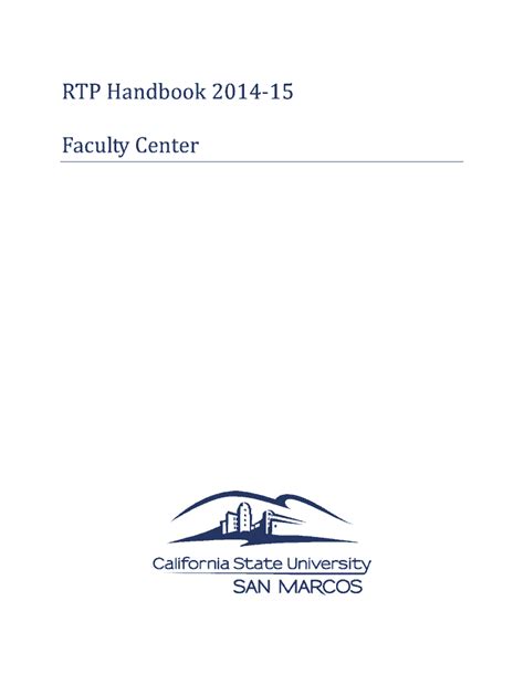 Fillable Online Csusm Brtpb Handbook Csusm Fax Email Print Pdffiller