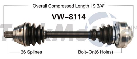 Vw Cv Axle Shaft Front Driver Side Aftermarket Vw Surtrack Vw