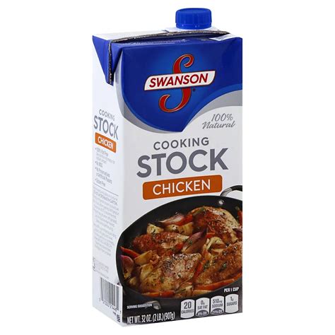 Swanson Chicken Cooking Stock - Shop Broth & Bouillon at H-E-B