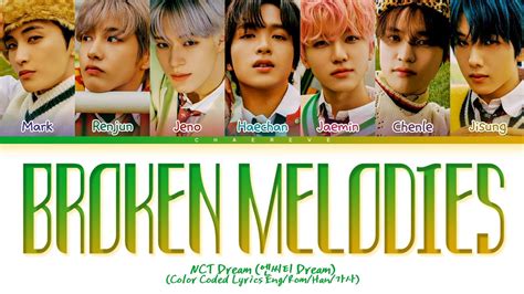 Nct Dream Broken Melodies Lyrics Color Coded Lyrics Youtube