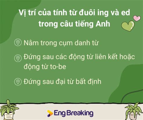 Tính Từ Đuôi Ing Và Ed Chi Tiết Cách Phân Biệt Và Sử Dụng Trong Tiếng Anh