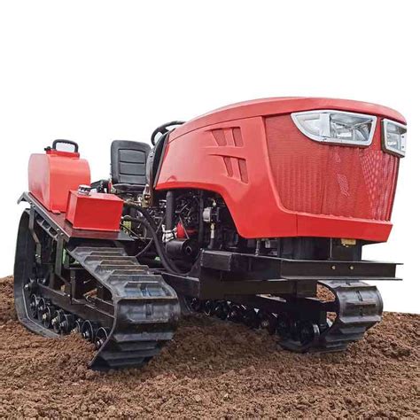 Soil Cultivator Rotary Tiller 120HP Crawler Tractor For Paddy Land