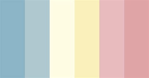 Blue Yellow Pink Pastels Color Scheme Blue Color Palette Pink