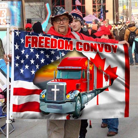 Freedom Convoy 2022 Canadian Trucker Mandate Freedom Jesus Christian