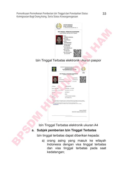 Modul 6 Izin Tinggal Imigrasi Humas Bpsdmkumham Halaman 39 PDF