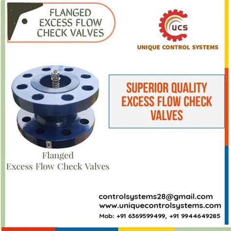 Sandwich Type Excess Flow Check Valve Size 1 To 18 At Rs 5985 Excess Flow Check Valves In