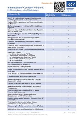 Icv Mitgliedschaft Inhalte Pdf