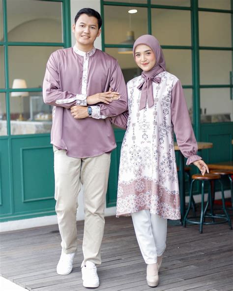 6 Inspirasi Baju Lebaran Couple Tampil Serasi Dan Stylish