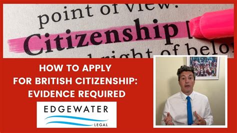 How To Apply For British Citizenship What Evidence Is Required Youtube