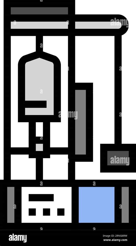 Creep Testing Materials Engineering Color Icon Vector Illustration