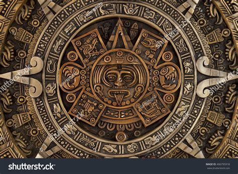 Close View Ancient Aztec Calendar Stock Photo 406795918 | Shutterstock