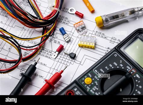 electrical cable diagram  res stock photography  images alamy