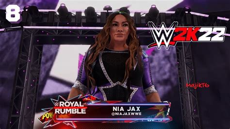 WWE 2k22 Female Royal Rumble Challenge 7 BBW Nia Jax YouTube