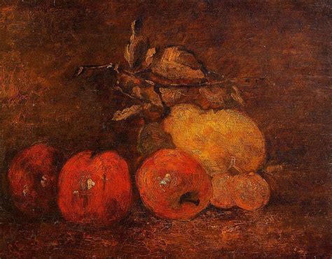 Still Life With Pears And Apples 1873 Painting Gustave Courbet Oil