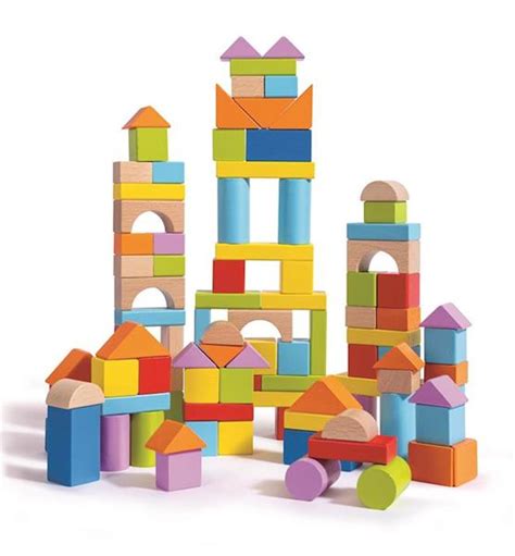 Hape Cubo Bloques 101 Bloques Madera ToysManiatic