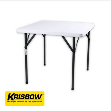 Jual Meja Makan Lipat Persegi X X Cm Krisbow Outdoor Indoor Di