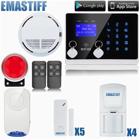 Gsm Sms Alarm System Security Home Wireless Detector Sensor M Touch