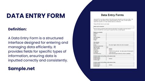 data entry form samples word