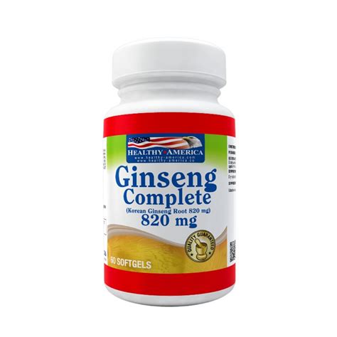 Ginseng Complete 820 Mg 60 Softgels