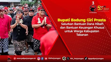 Bupati Badung Serahkan Bantuan Dana Hibah Dan Bantuan Keuangan Khusus