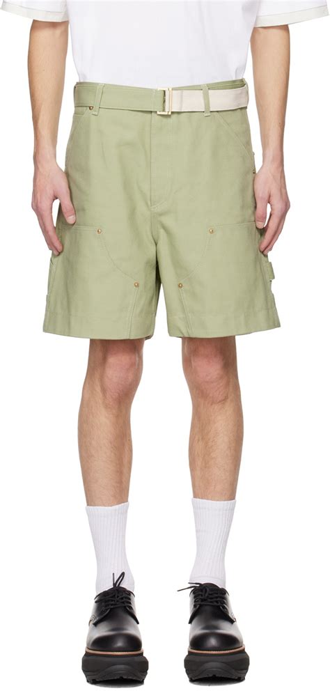 Sacai Green Carhartt Work In Progress Edition Shorts Sacai