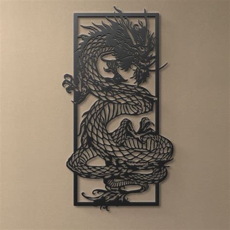 Ancient Dragon Metal Wall Art